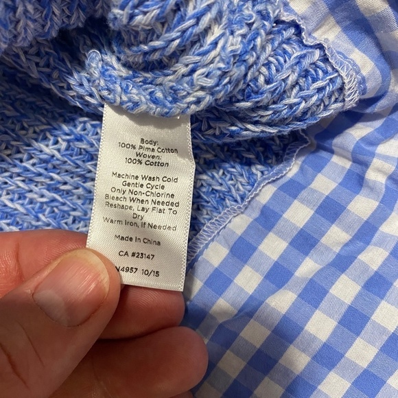 Talbots Petites Womens Pima Cotton Pullover Faux Layered Sweater Size PS Preppy - Picture 5 of 9